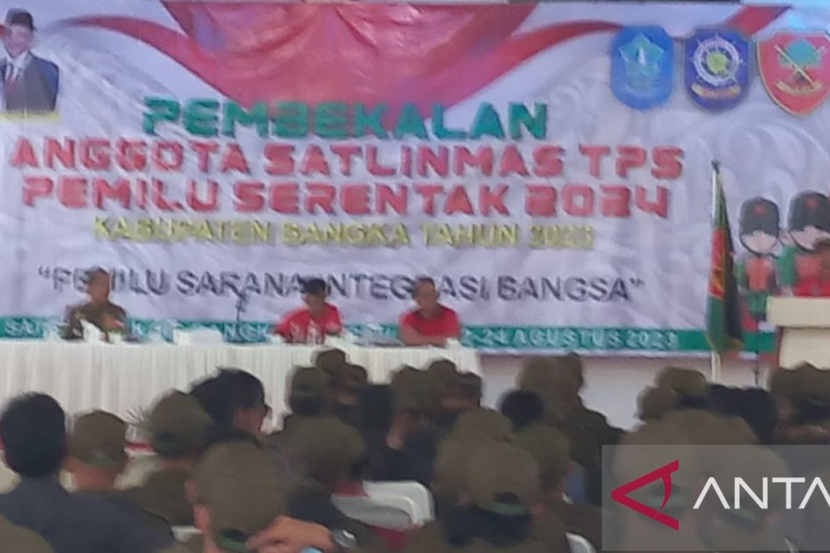 Pemkab Bangka siapkan 1.822 satlinmas untuk dukung pelaksanaan Pemilu 2024