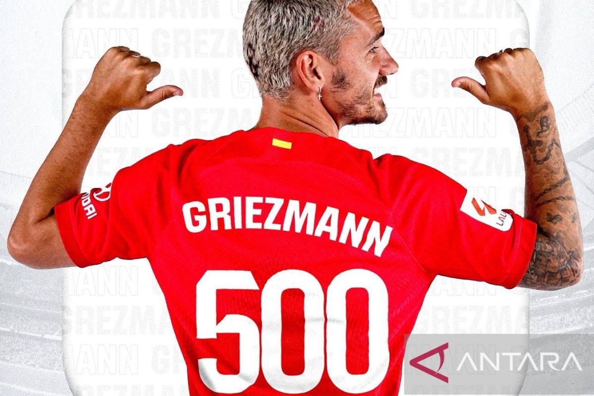 Antoine Griezmann catatkan 500 penampilan di LALIGA