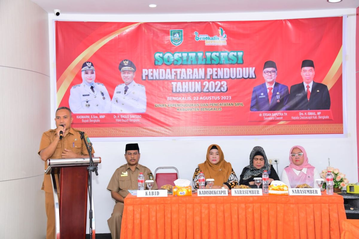 Disdukcapil Bengkalis gelar sosialisasi pendaftaran penduduk