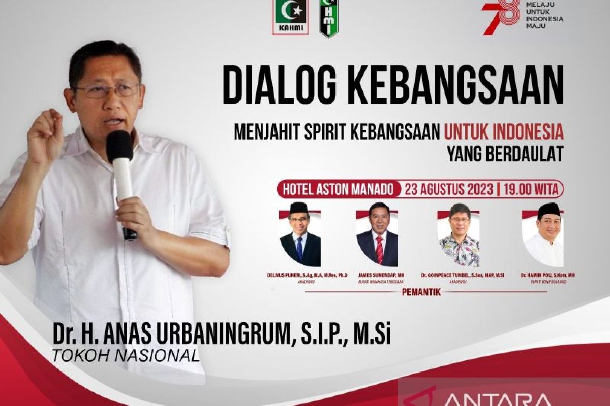 Anas Urbaningrum akan hadir Dialog Kebangsaan pemimpin daerah dan pakar politik di Manado