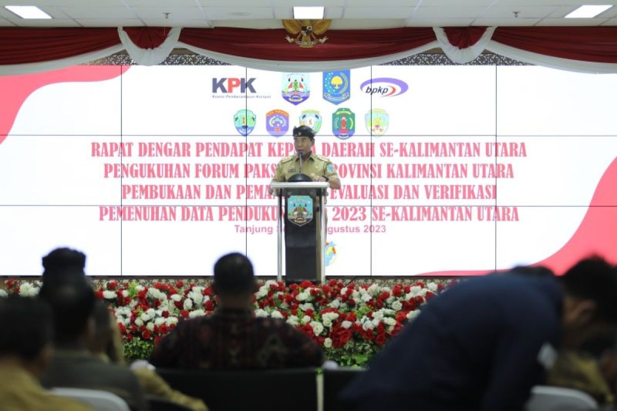 Gubernur Kaltara buka rakor Program Pemberantasan Korupsi dan Pengukuhan Forum Penyuluh Anti Korupsi