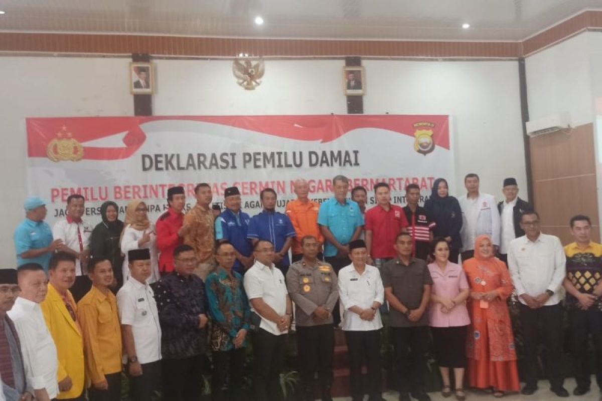 Polda Bengkulu menginisiasi deklarasi pemilu damai