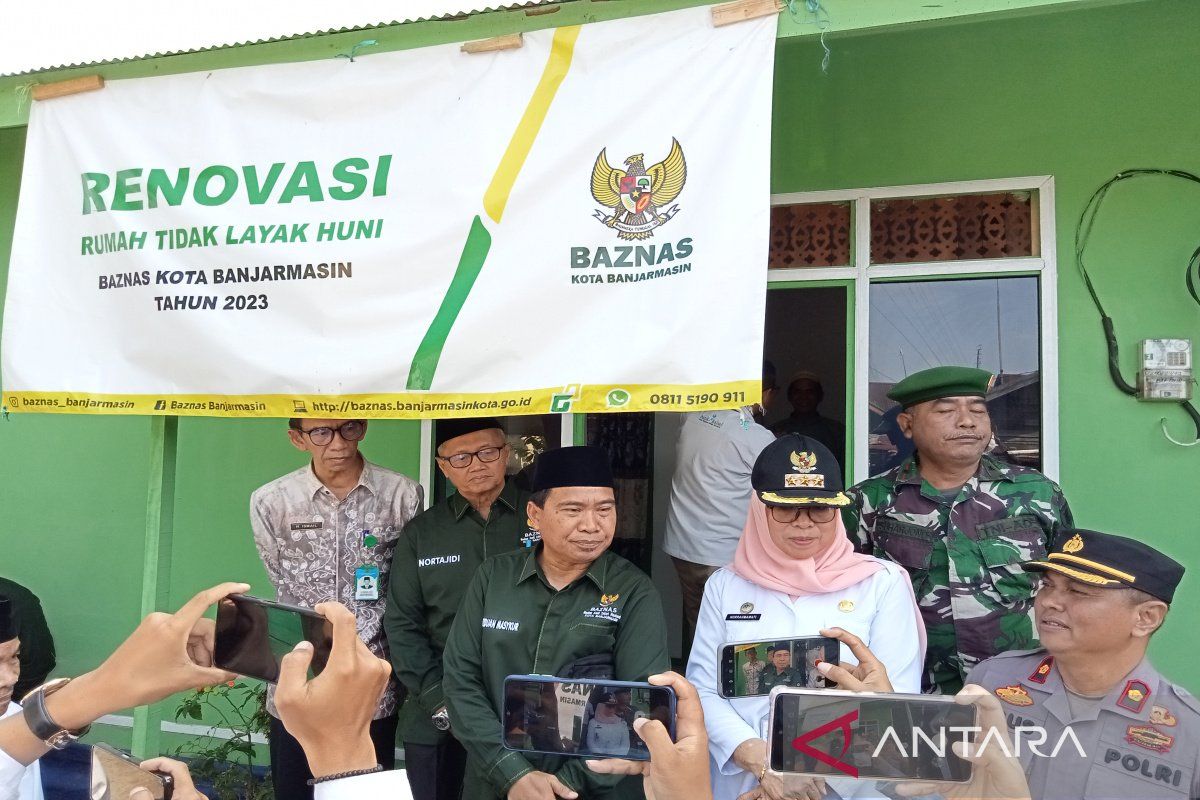 Baznas Banjarmasin renovasi rumah tidak layak huni tersebar di lima kecamatan