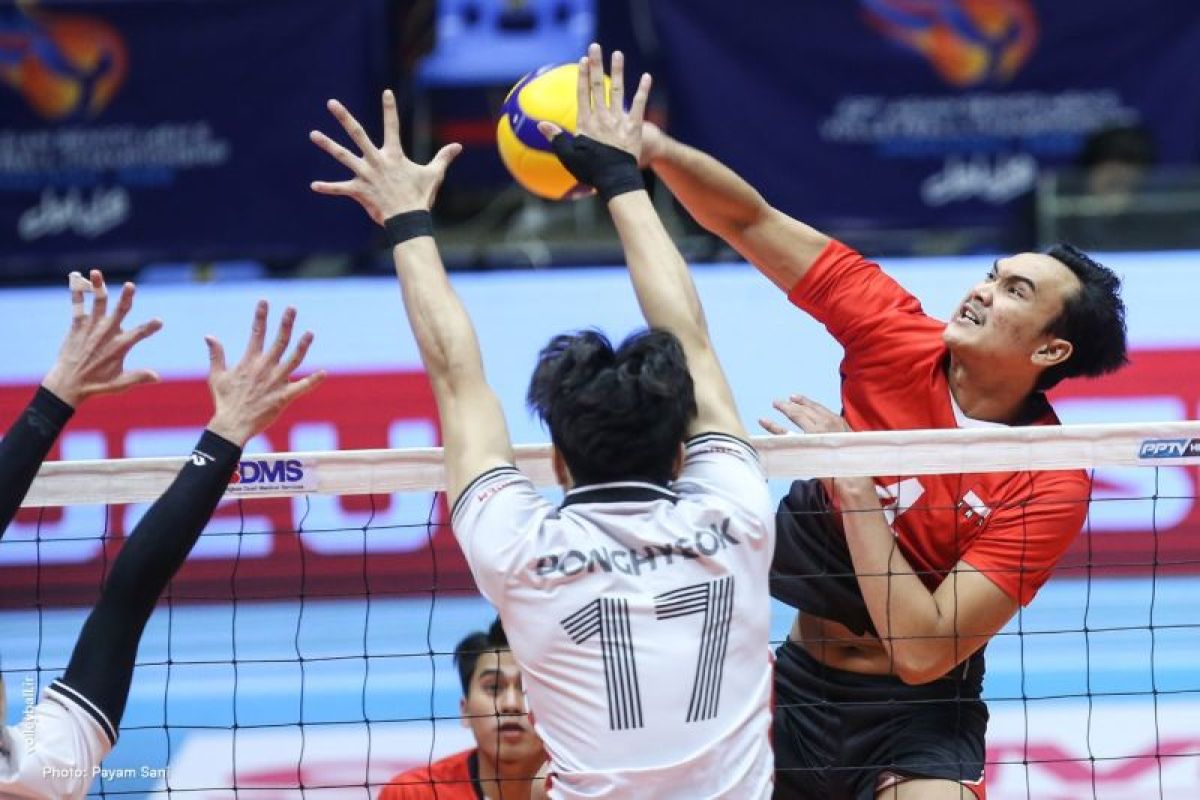 Timnas Indonesia menyerah dari Korea Selatan 2-3 di Kejuaraan Voli Asia