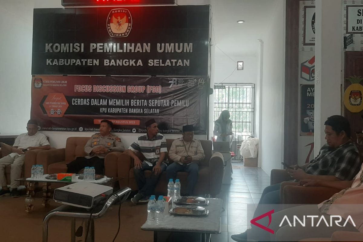 KPU Bangka Selatan gelar diskusi tema cerdas memilih berita pemilu