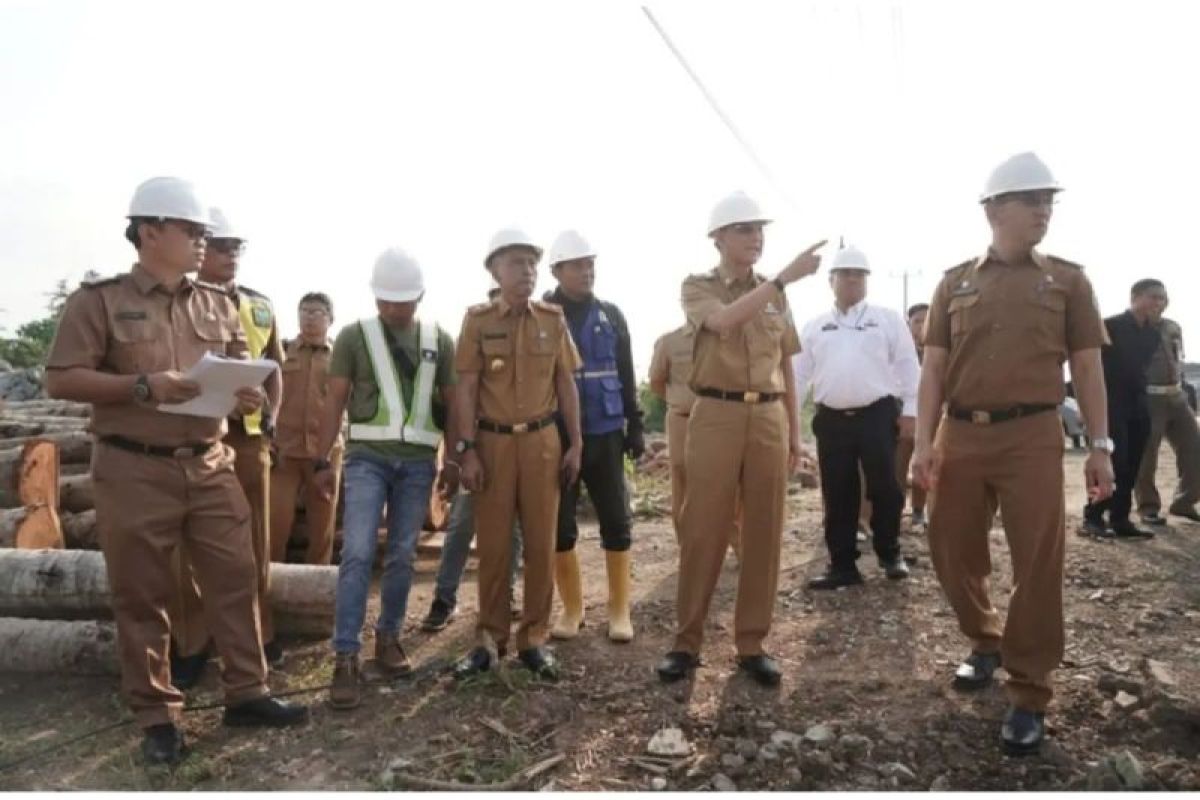 Pj Bupati Pringsewu tinjau pembangunan ruas jalan di Pekon Bulukarto