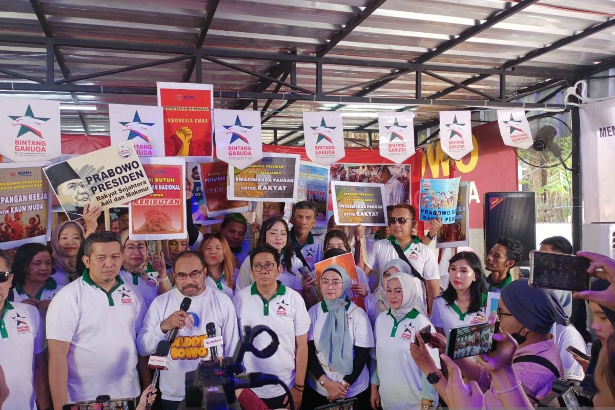 Relawan Bintang Garuda deklarasikan dukungan untuk Prabowo