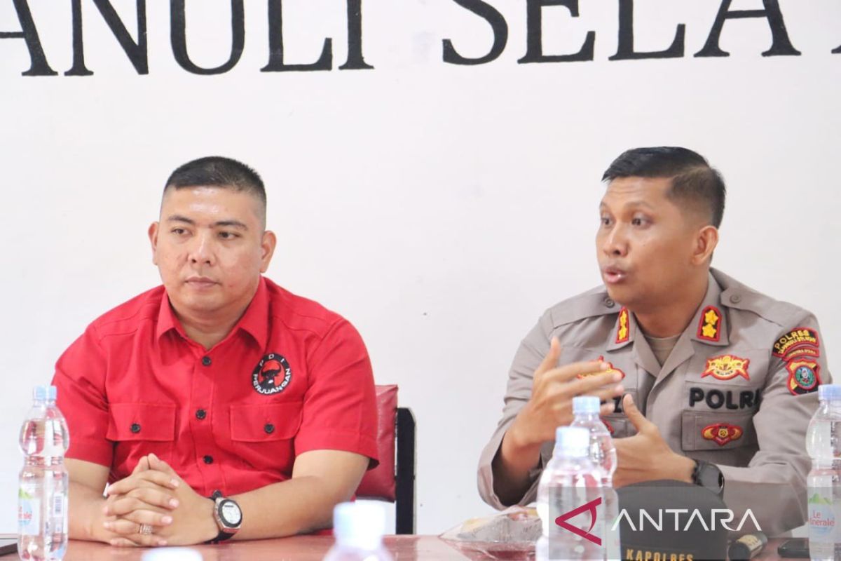 Cooling system Pemilu 2024, Kapolres kunjungan ke DPC PDIP Tapsel