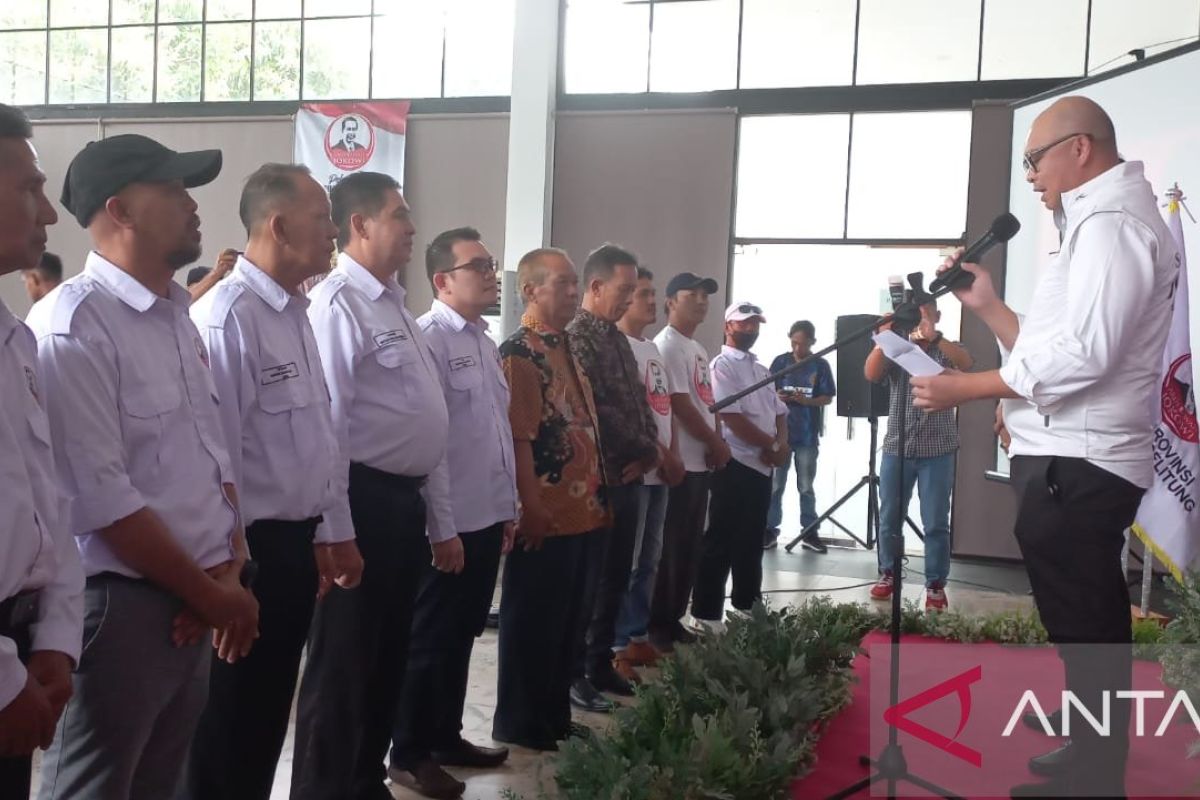 Michael Umbas kukuhkan pengurus DPD Arus Bawah Jokowi Babel