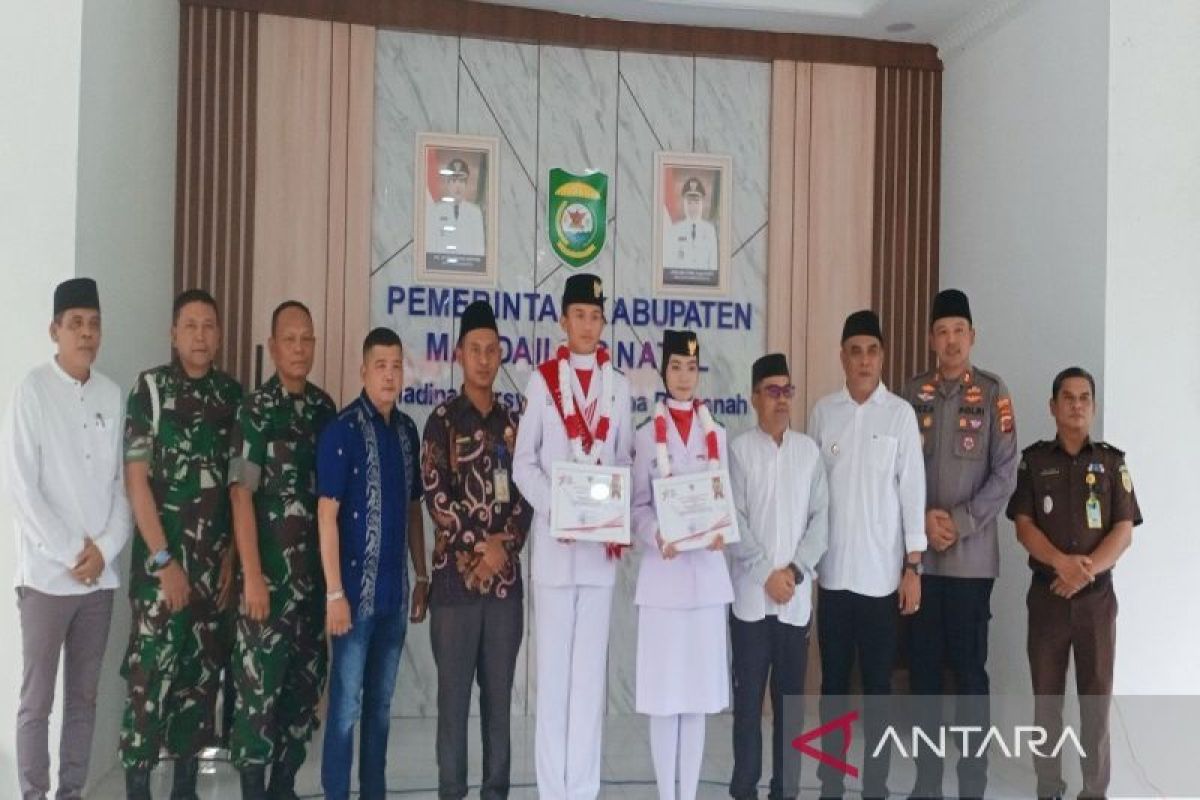 Bupati Madina sambut Paskibraka nasional Nabil Arya Barata Lubis