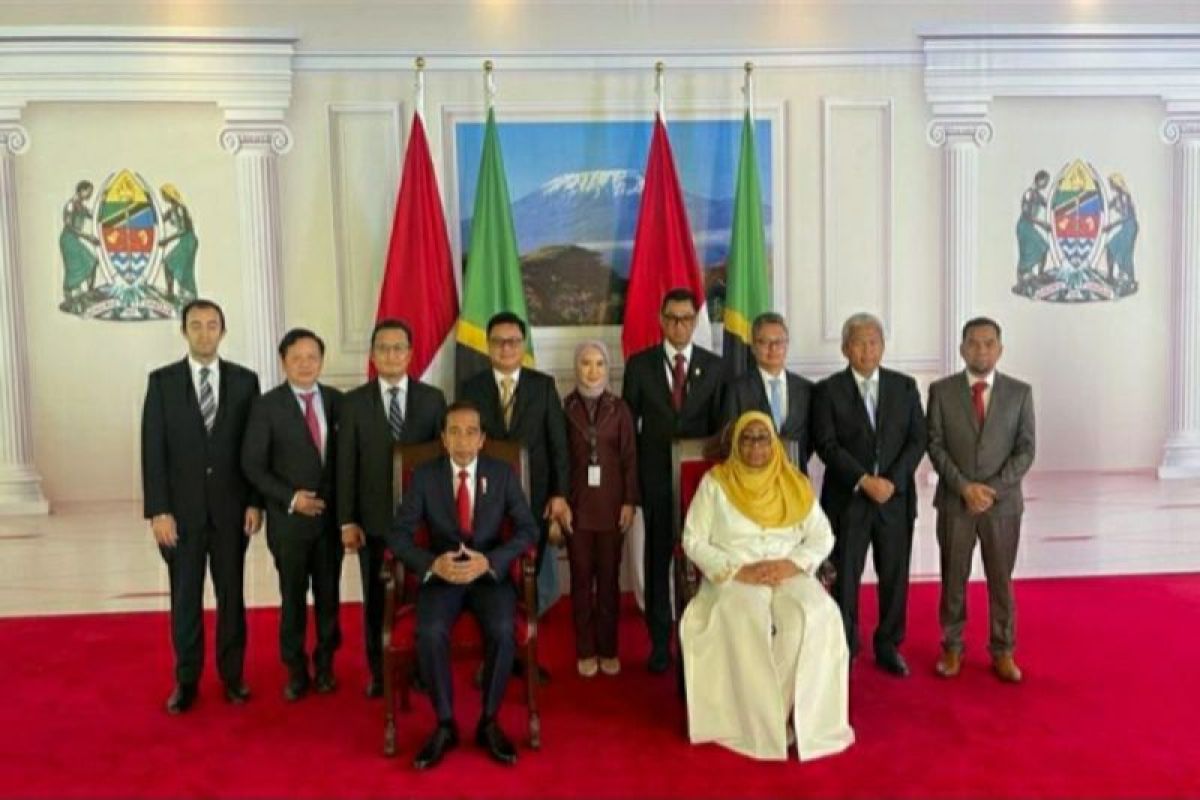 Disaksikan Presiden Jokowi, PLN teken kerja sama dengan TANESCO di Tanzania