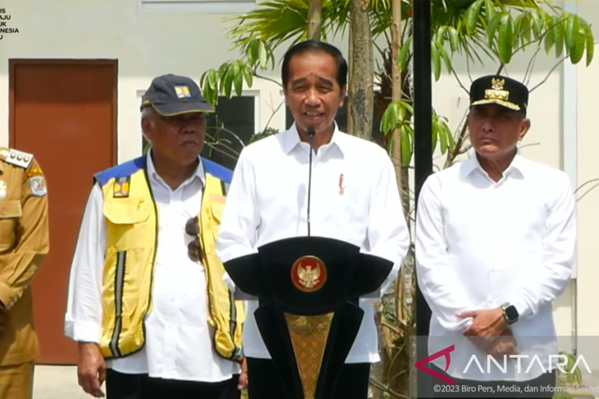 Presiden Jokowi ungkap begitu pentingnya air saat resmikan SPAM Mebidang