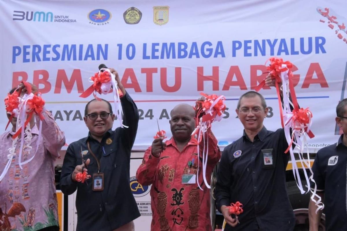 Resmikan Sepuluh Lembaga Penyalur BBM Satu Harga Wilayah Papua di Jayapura, BPH Migas: Perlu Dukungan dari Seluruh Stakeholder