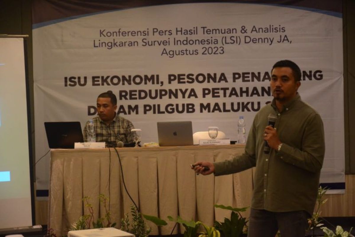 Survei LSI : 15 bulan jelang pilgub Maluku elektabilitas Jefry lampaui Murad