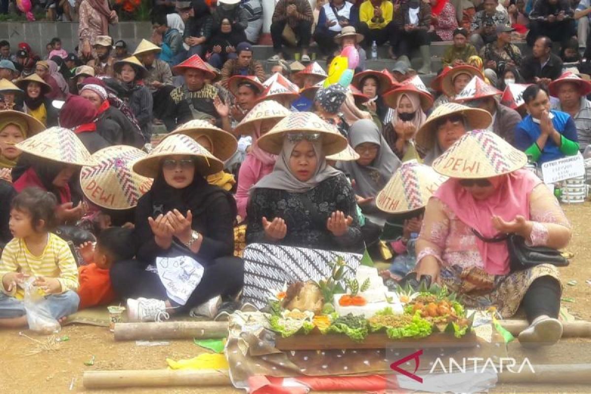 1.500 tumpeng saat tasyakuran petani kopi dan tembakau Temanggung