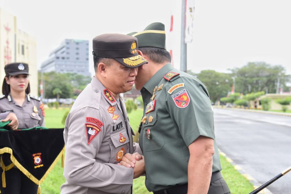 Polda Maluku - Kodam Pattimura merawat soliditas TNI Polri jaga Kamtibmas