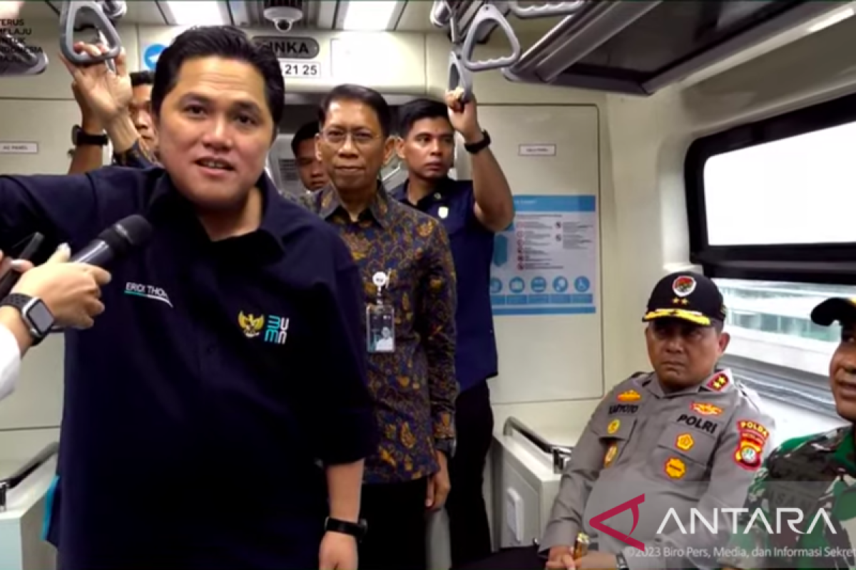 Menteri BUMN Erick Thohir sebut Keselamatan penumpang LRT Jabodebek jadi prioritas