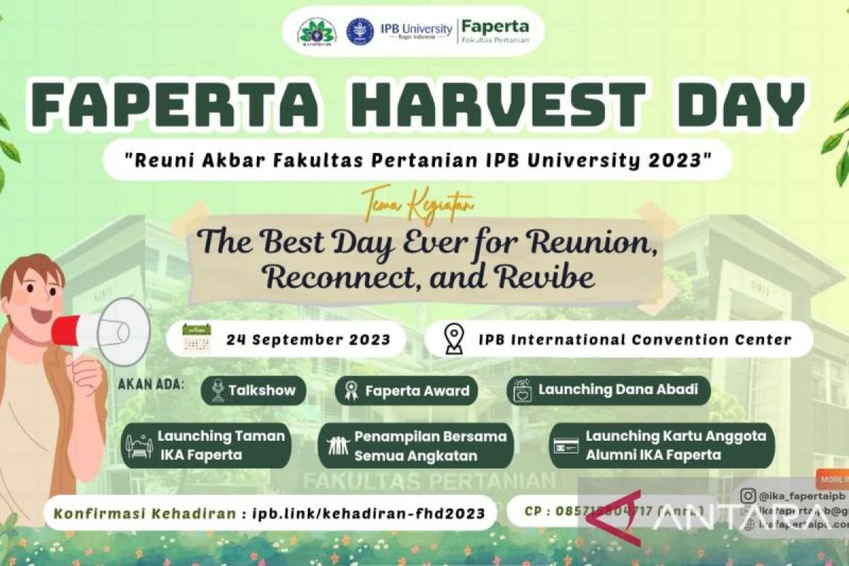 Alumni Fakultas Pertanian IPB kolaboasi majukan pertanian Indonesia