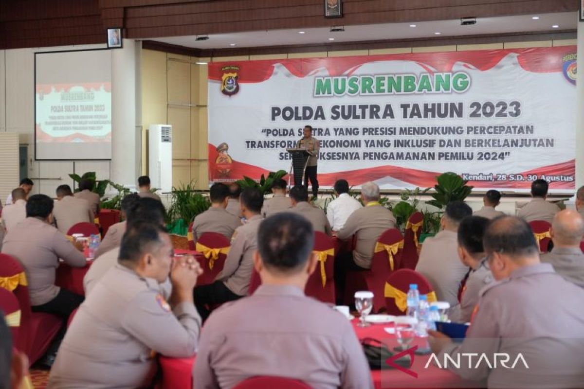 Polda Sulawesi Tenggara gelar musrembang tingkatkan keamanan jelang Pemilu 2024