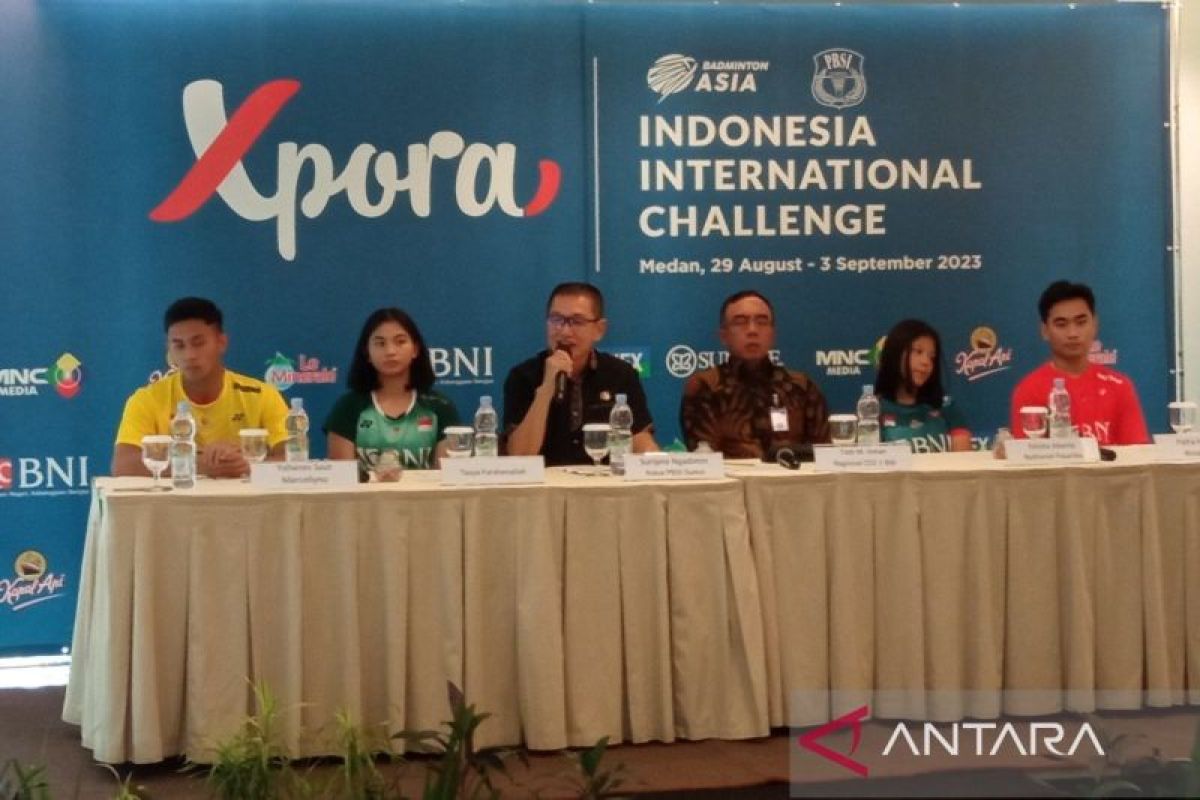 308 pebulu tangkis 19 negara bersaing pada turnamen internasional di Medan