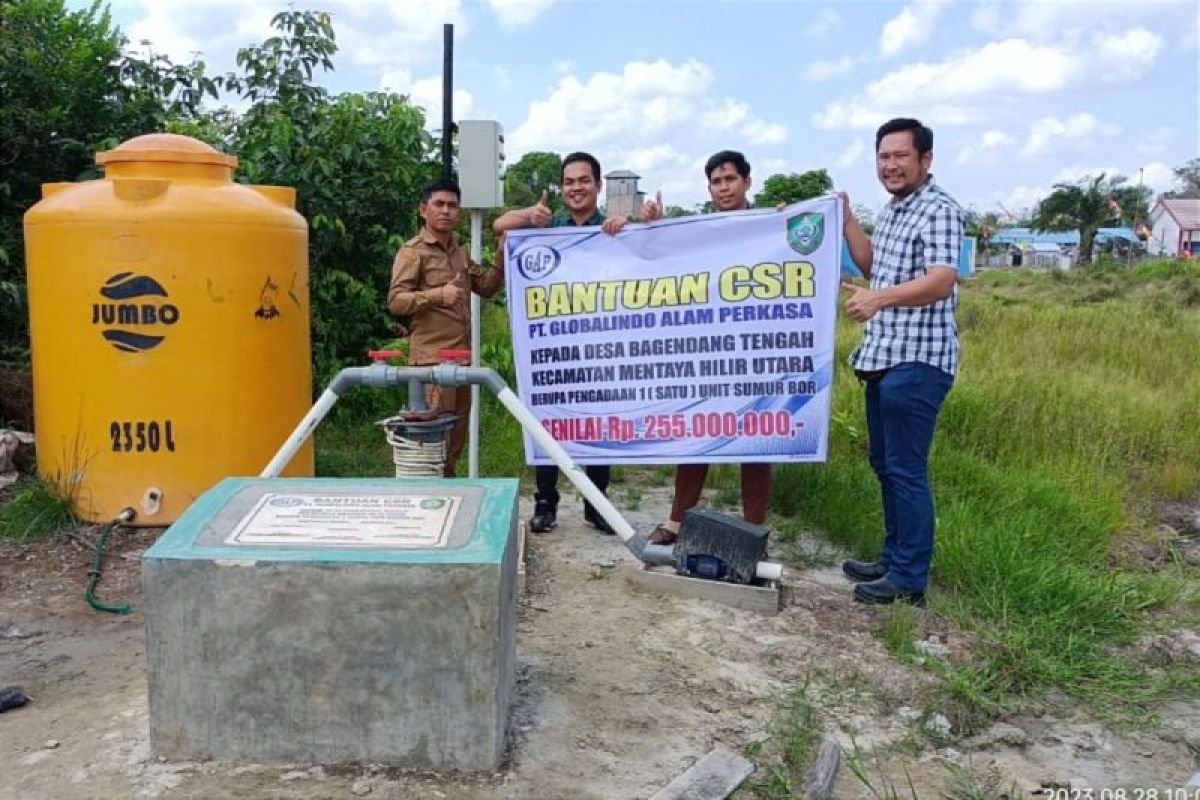 Bantu masyarakat Bagendang Tengah sediakan air bersih, PT GAP sumbang sumur bor senilai Rp255 juta