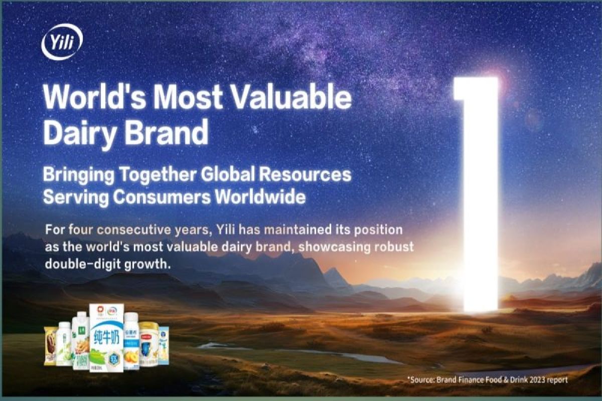 Yili Unggul dalam Peringkat Nilai Merek Produk Susu Terbaik Dunia Selama Empat Tahun Berturut-turut