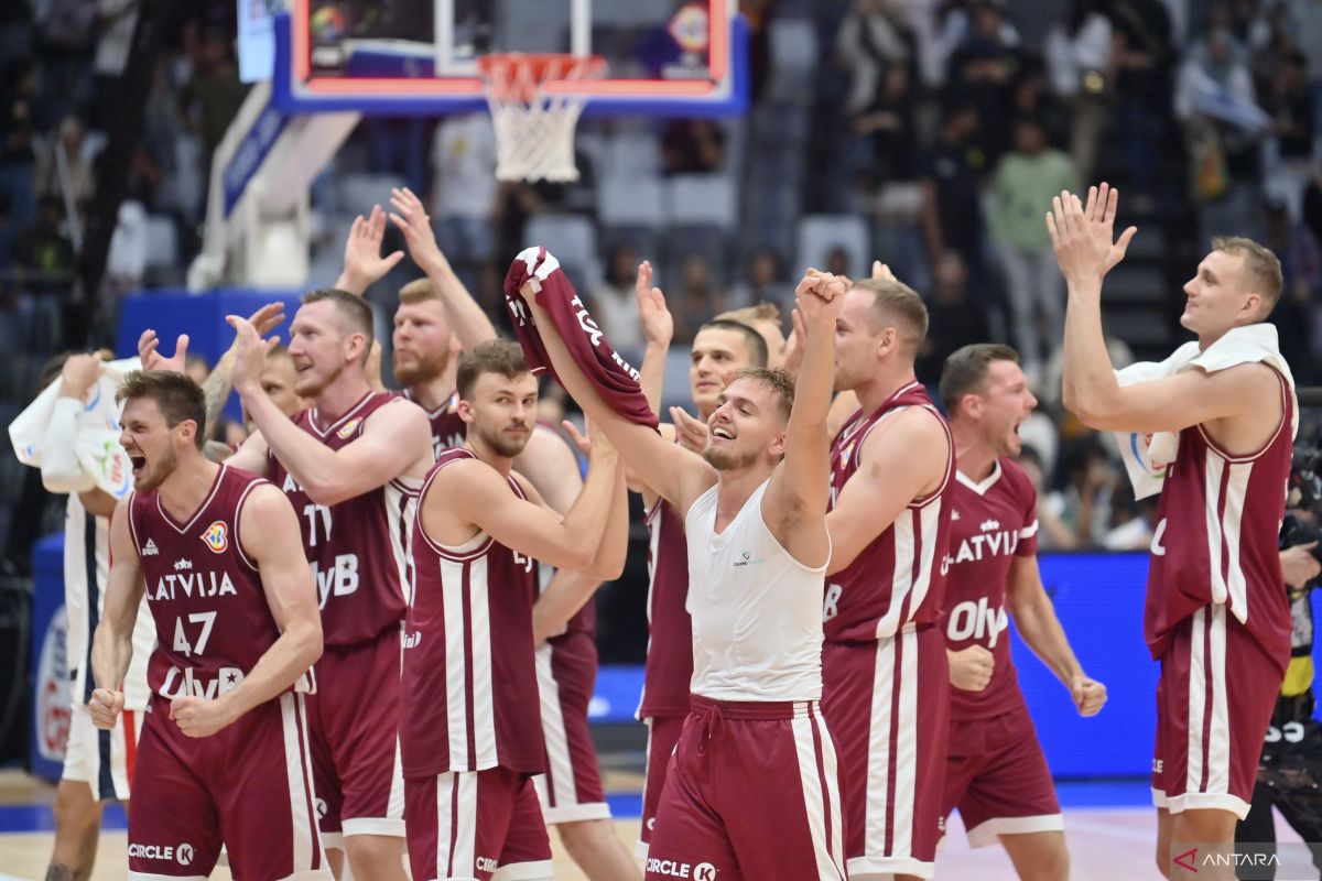 Latvia singkirkan tim kuat Prancis dari Piala Dunia FIBA