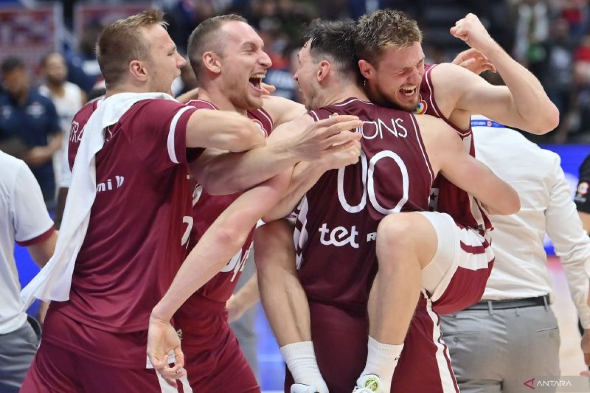 Debutan Latvia kejutkan Prancis dengan kemenangan  skor 88-86