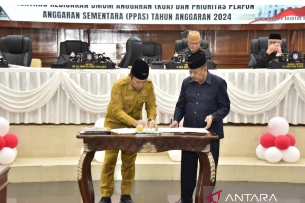 Pemprov dan DPRD Gorontalo sepakati KUA-PPAS Tahun 2024