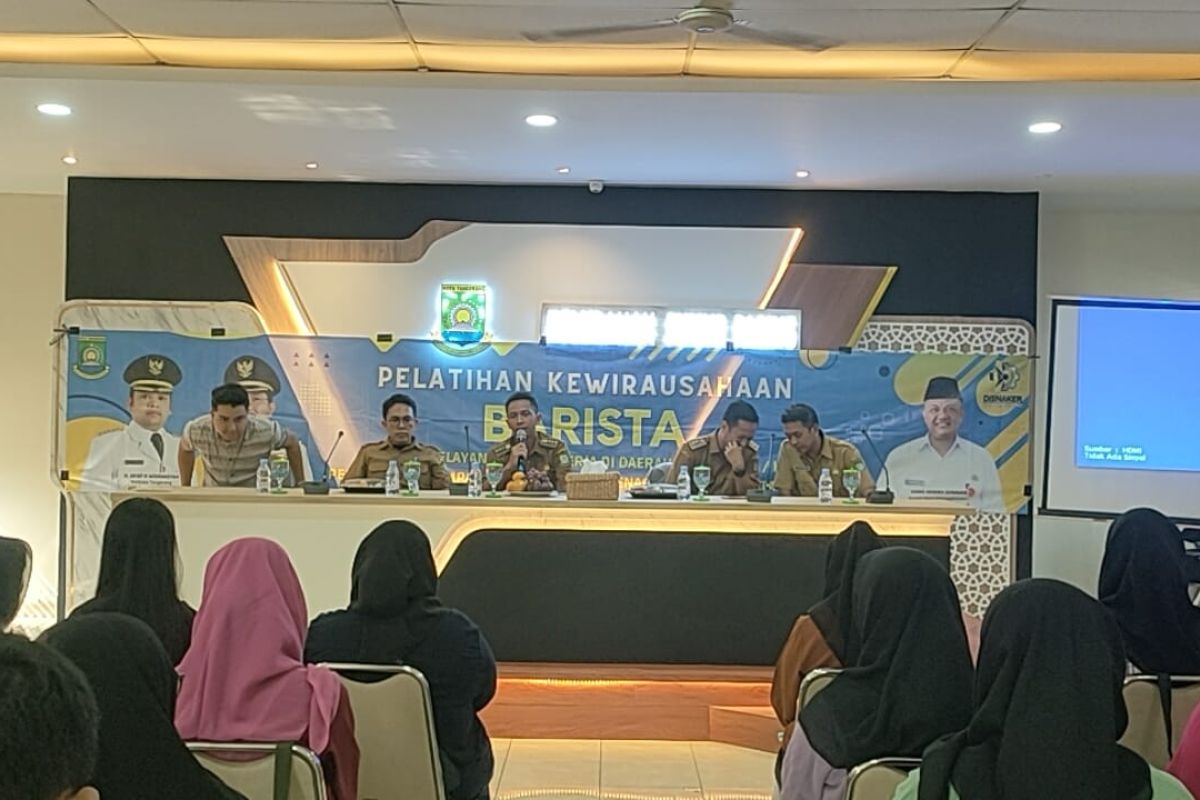 Disnaker Kota Tangerang gelar pelatihan barista khusus untuk pemuda