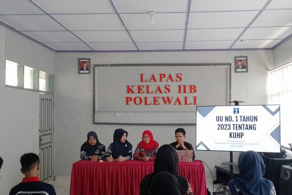 Kanwil Kemenkumham Sulbar sosialisasikan KUHP baru kepada narapidana