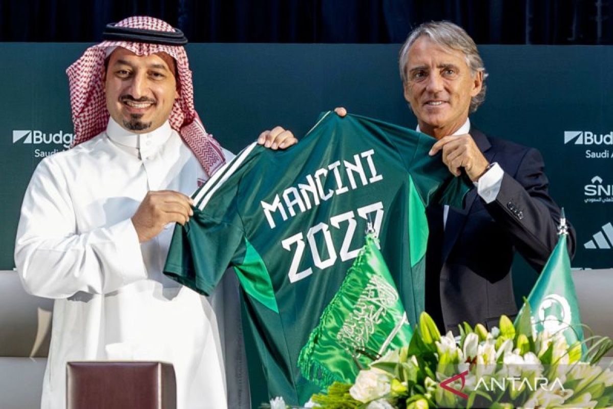 Arab Saudi incar Piala Asia dengan pelatih baru Mancini