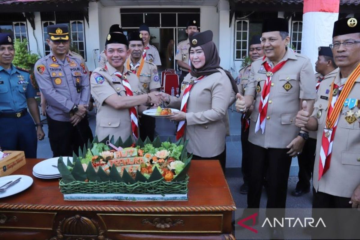 Bupati Bangka minta pramuka tanamkan persatuan bangsa