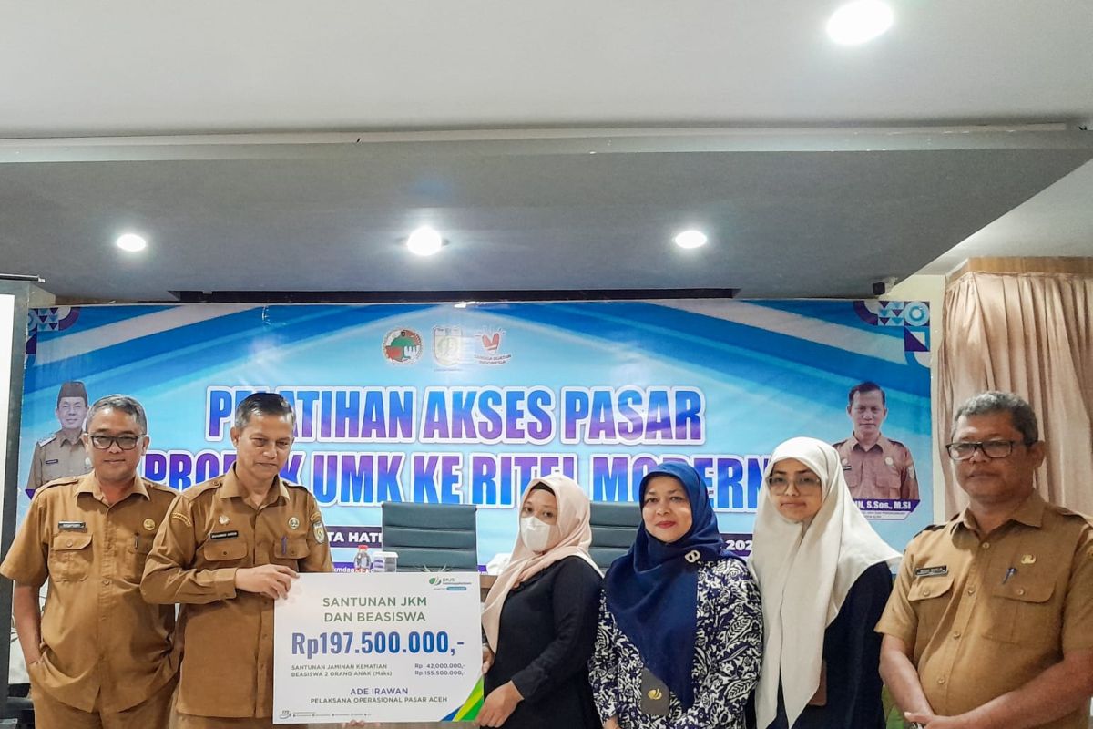 Petugas pasar di Banda Aceh terima Rp197 Juta dari BPJS Ketenagakerjaan