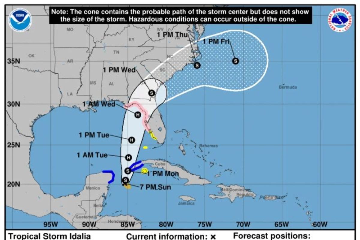 Badai Idalia dekati Florida, AS nyatakan keadaan darurat