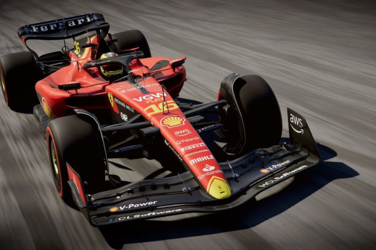 Ferrari membawa livery spesial untuk GP Italia