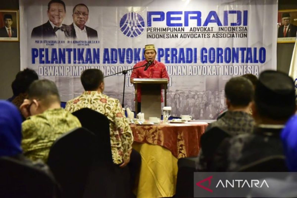 Gubernur Gorontalo minta anggota Peradi harus miliki integritas