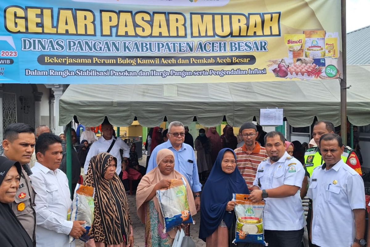 Pj Bupati: Pasar murah 30 titik di Aceh Besar tekan inflasi