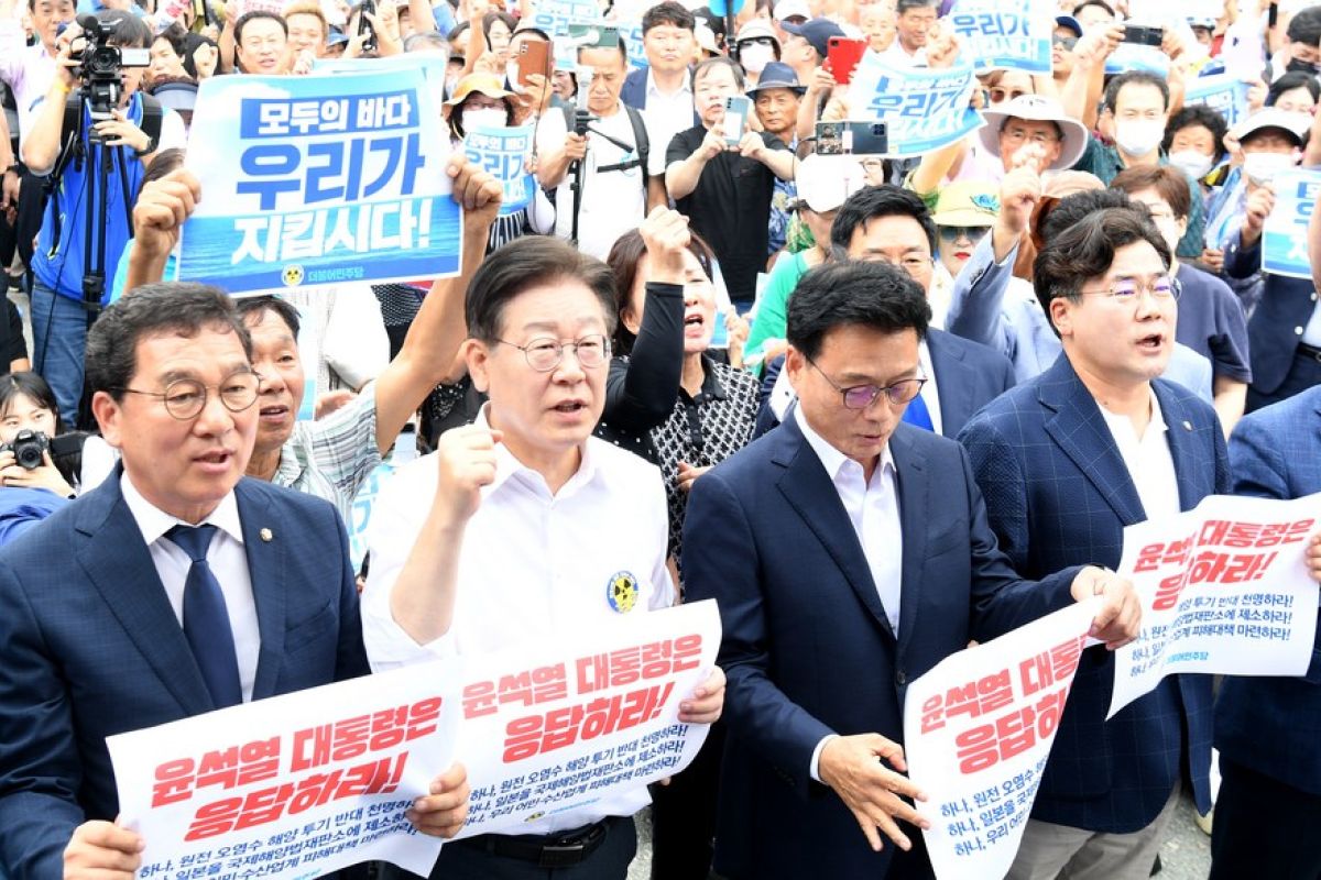 Partai oposisi Korsel tolak pembuangan limbah nuklir Jepang ke laut