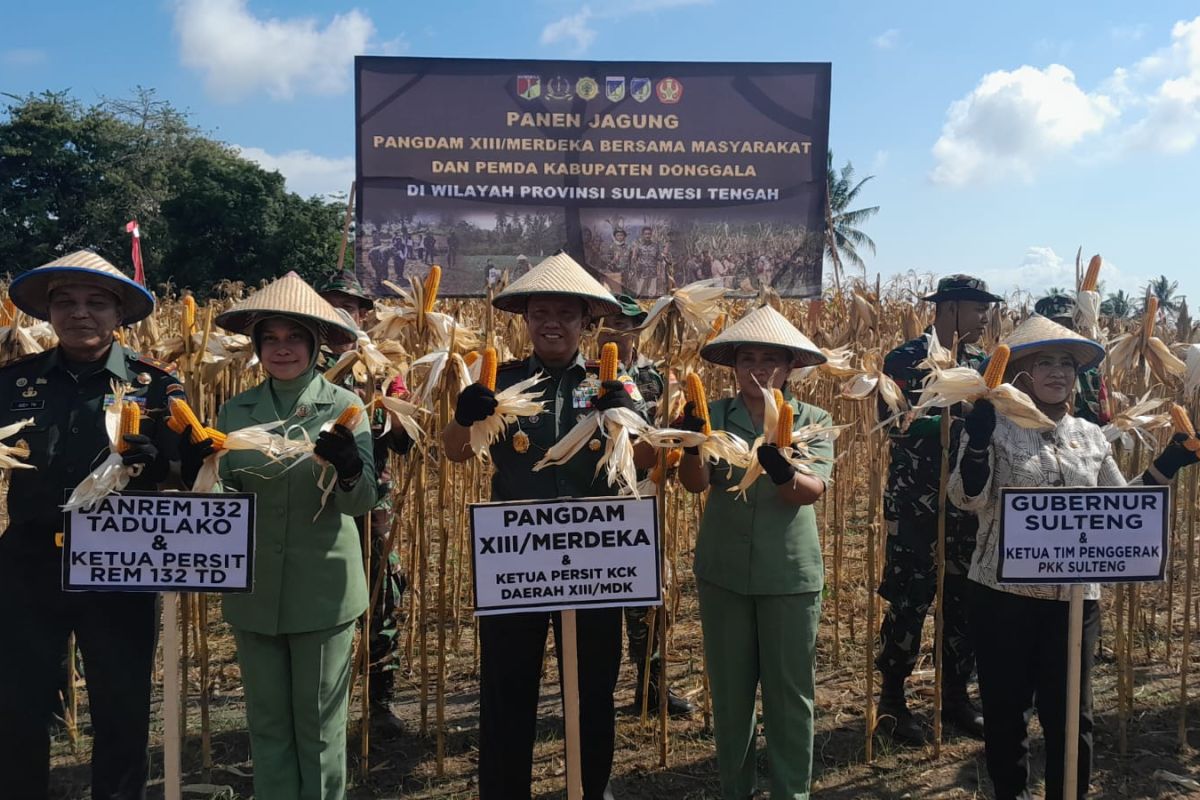 Kodam XIII/Merdeka dan Pemerintah Kabupaten Donggala sinergi jaga ketahanan pangan