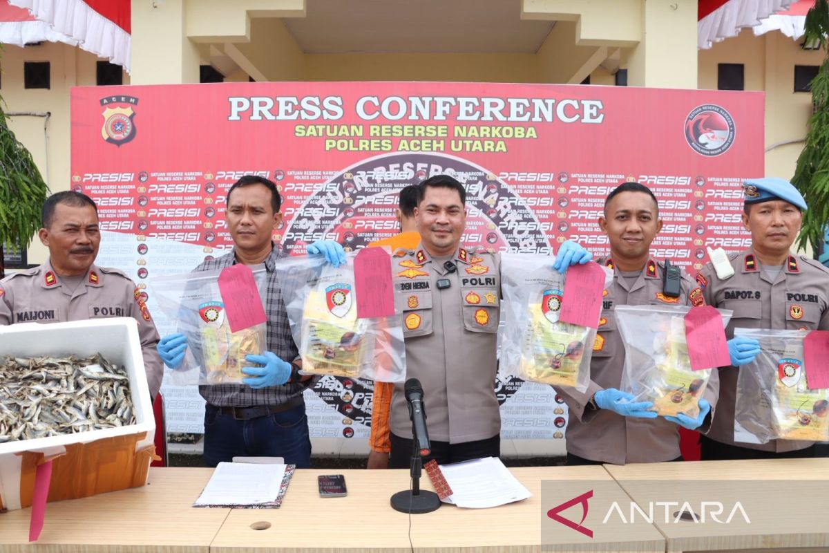 Polres Aceh Utara gagalkan peredaran sabu dengan modus paket ikan asin