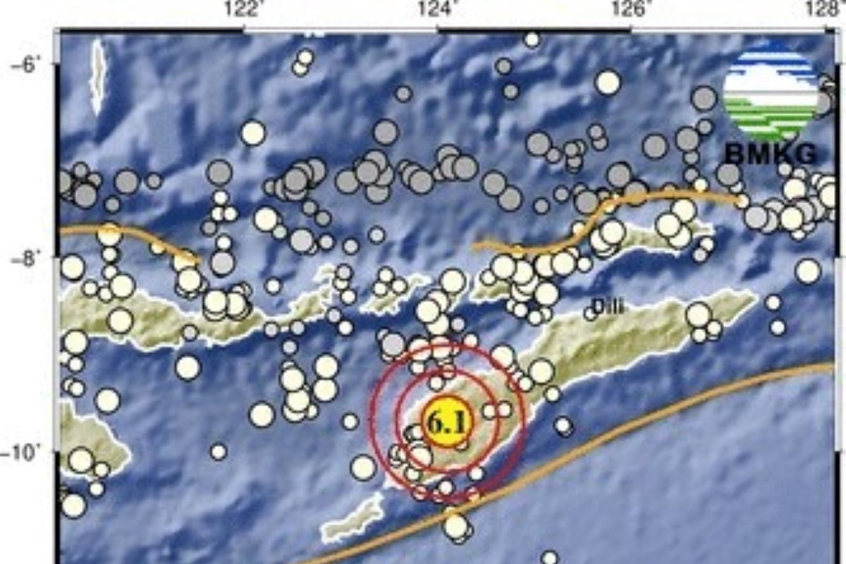 BMKG: Gempa  magnutudo 6,1 guncang Pulau Timor NTT