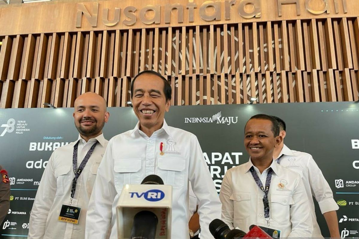 Presiden Joko widodo sebut tak ada paten soal koalisi Indonesia Maju Prabowo