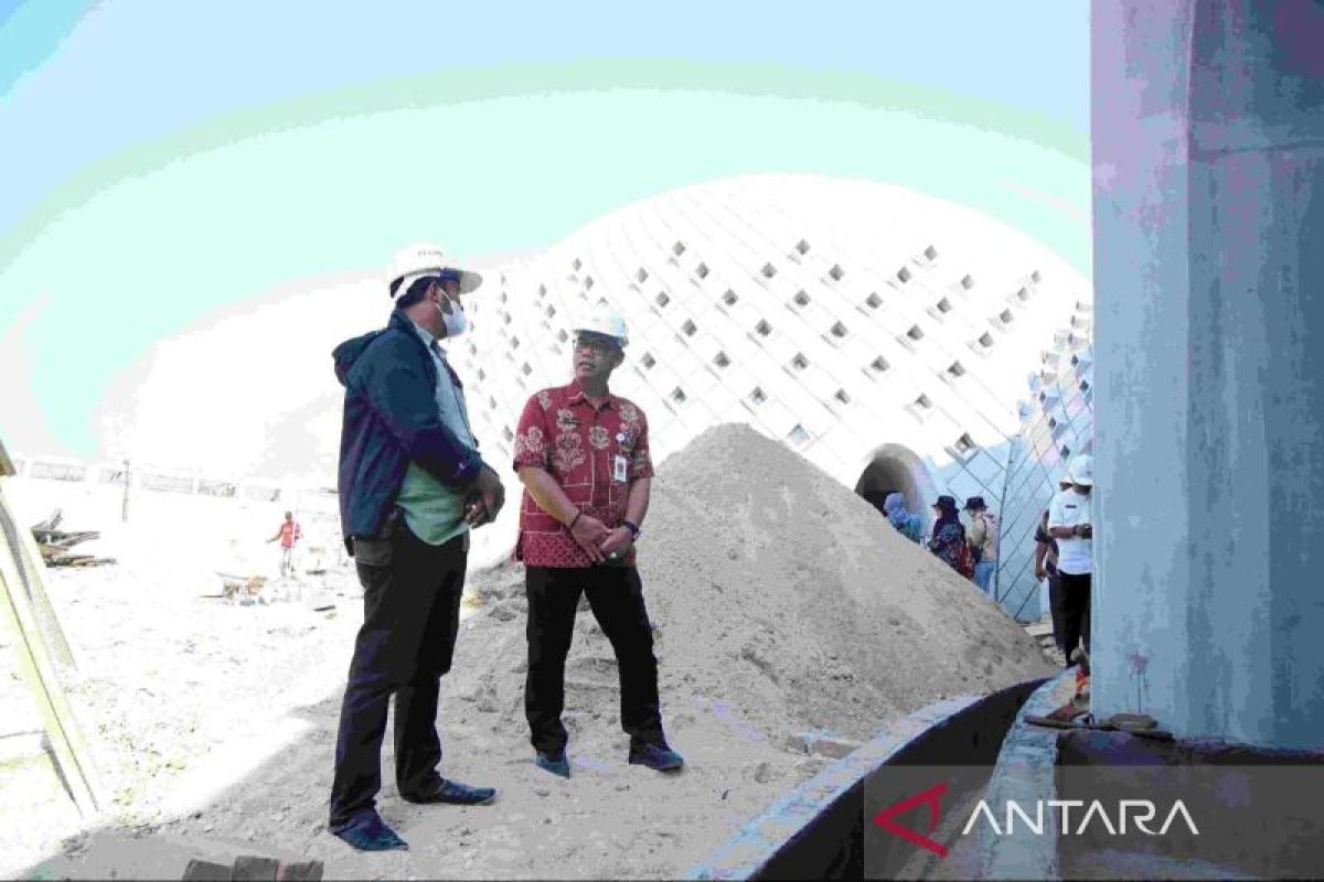 Sekda Pangkalpinang tinjau progres pembangunan Masjid Agung Kubah Timah