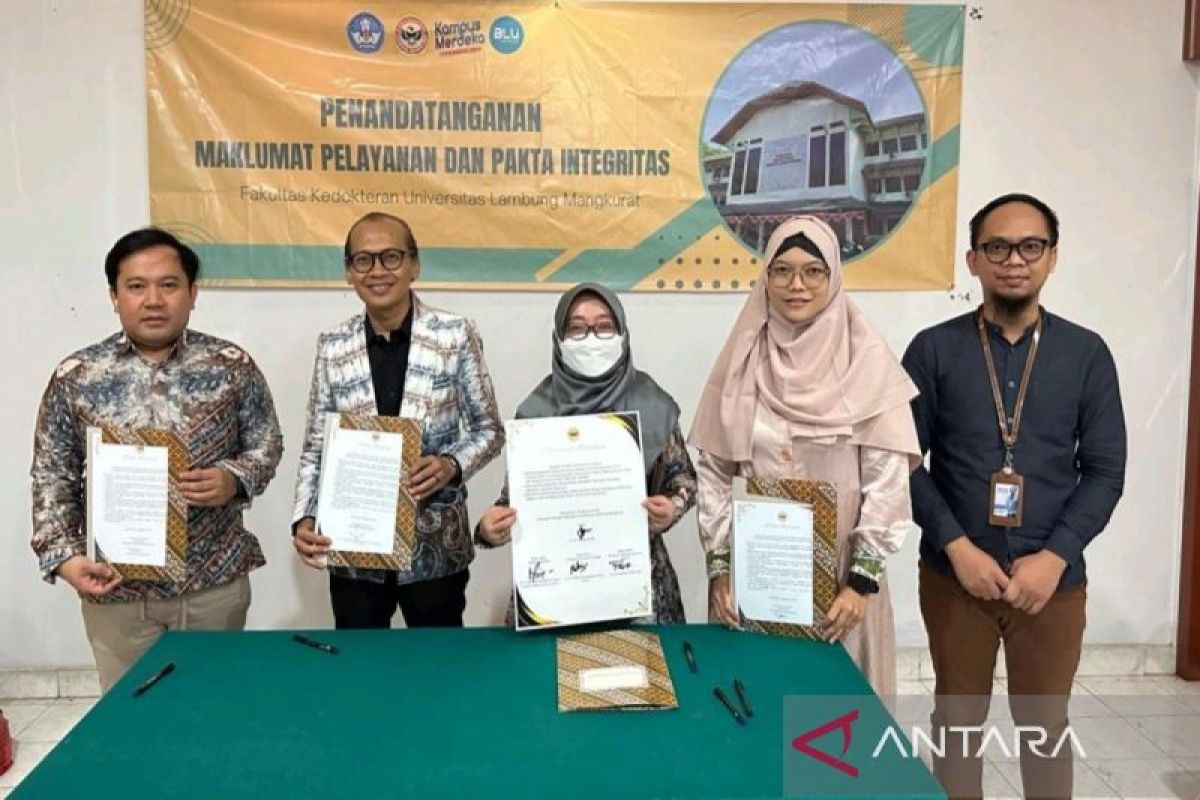 Fakultas Kedokteran ULM teken maklumat pelayanan dan pakta integritas