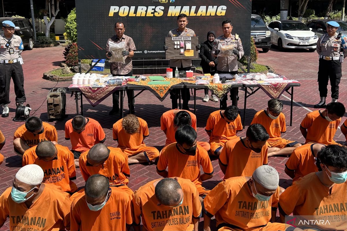 Polres Malang ungkap 34 kasus narkotika selama Tumpas Semeru 2023