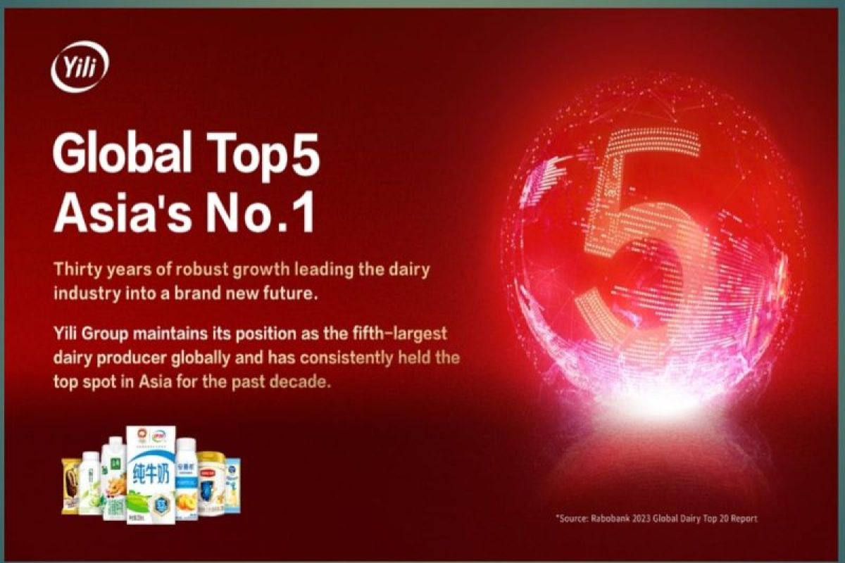 Yili Remains among the Top 5 in Rabobank's 2023 Global Dairy Top 20 Report