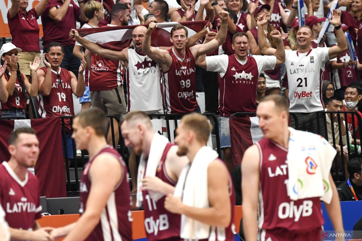 Latvia lolos ke perempat final Piala Dunia FIBA usai bekuk Brasil