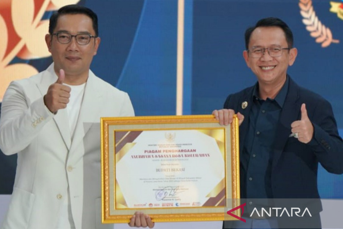 Desa Tanjungbaru Bekasi raih penghargaan  Anubhawa Sasana