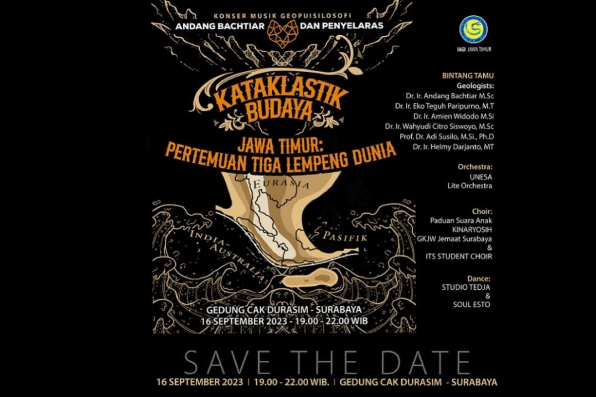 Andang Bachtiar dan Penyelaras konser di Surabaya